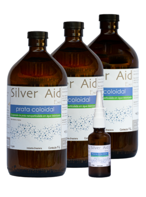 Silver Aid Prata Coloidal 3 L vidro + Spray 50 ml