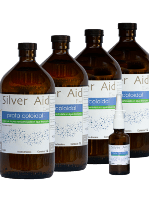 Silver Aid Prata Coloidal 4 L vidro + Spray 50 ml