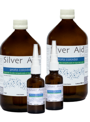 Silver Aid Prata Coloidal 2 x 500 ml + 2 spray